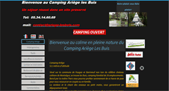 Desktop Screenshot of camping.ariege-lesbuis.com