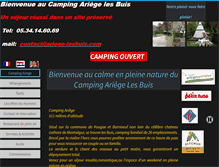 Tablet Screenshot of camping.ariege-lesbuis.com